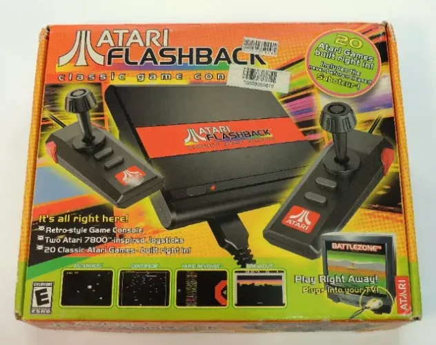 Atari Flashback Classic Game Console - Primeira Edição ano 2004! - Completo CIB