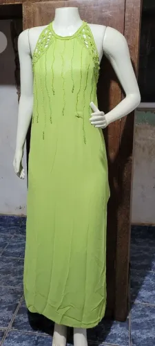 Vestido Festa verde claro.M
