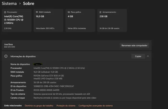 Laptop Gamer Dell G15 - VENDENDO