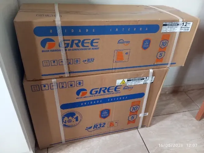 AR CONDICONADO INVERTER GREE 12000 BTUS FRIO NA CAIXA