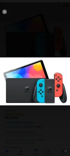 nintendo switch v2 semi novo (sem caixa, 100% funcionando)