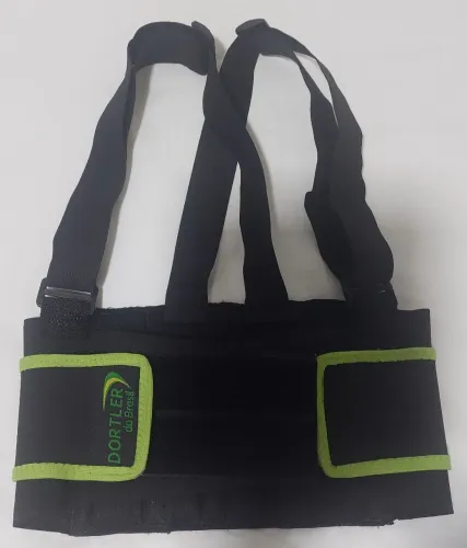 cinta ergonômica de suporte lombar e abdominal com suspensório