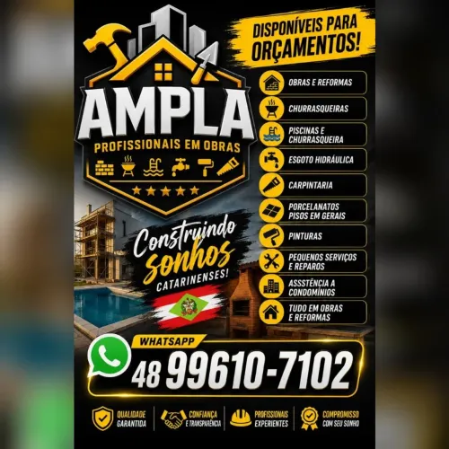 Pedreiros prontos orçamentos 