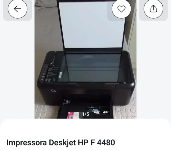 Impressora HP F4480 com defeito