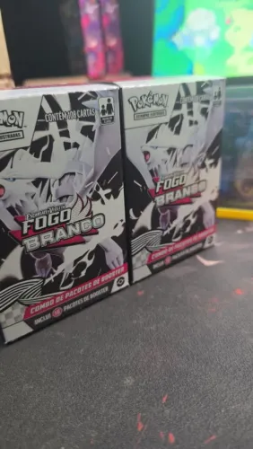 Booster Box Pokémon Fogo Branco EV10.5 - 18 Pacotes Lacrado PT-BR
