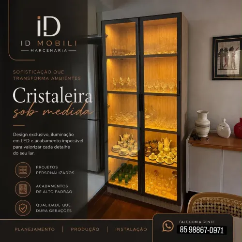 Cristaleira sob medida