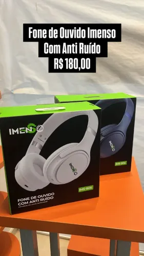 Fone de Ouvido IMENSO com Anti Ruido - Loja Fisica