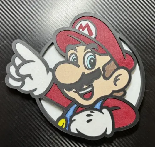 Placa decorativa Mario Bros