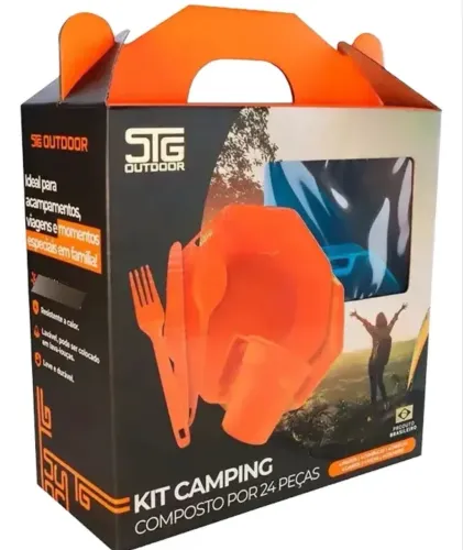 Kit 24 peças pra camping pouco usado 