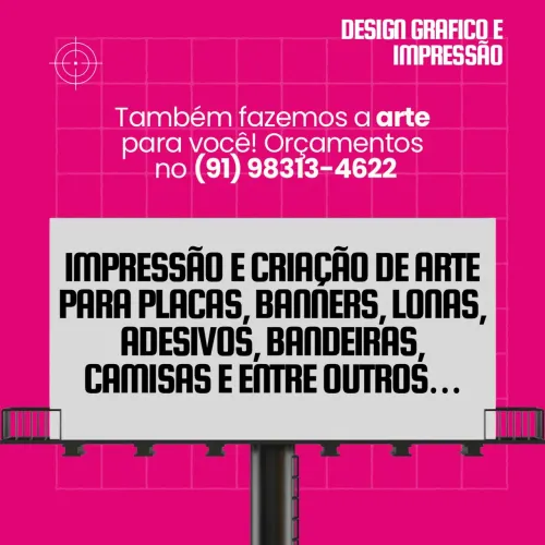 Cartão de visita, Banner, outdoor e Materiais Impressos - Design Gráfico