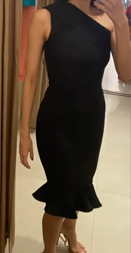 Vestido bandagem preto
