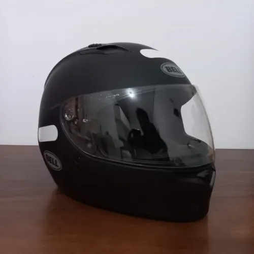 Capacete fechado Bell Qualifier preto fosco viseira cristal Tam 62 Seminovo