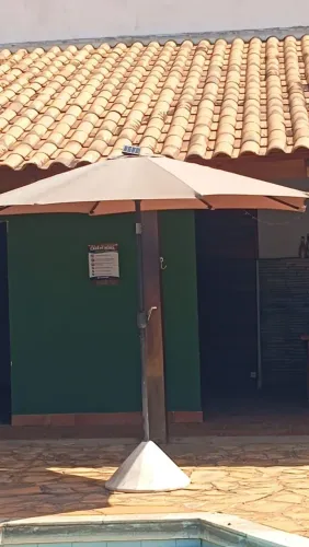 Ombrellone / Guarda-Sol com Iluminação LED Solar 
