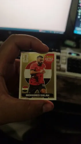 Mohammed Salah sticker extra dourado