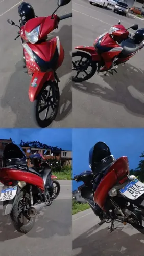 Shineray jet vermelha