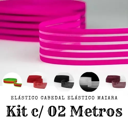 ELÁSTICO CABEDAL ELÁSTICO MAIARA VENDO POR METROS KIT C/ 02 METROS