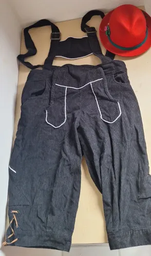 Traje oktoberfest masculino camurça