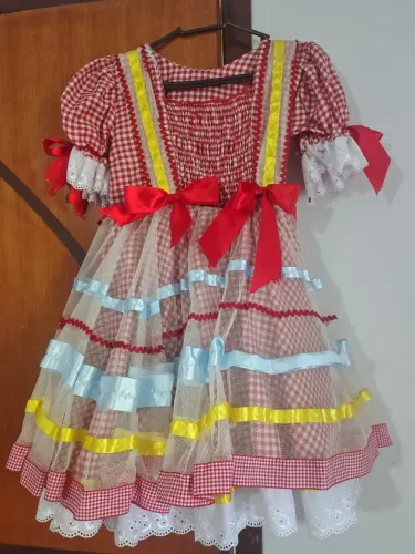 Vestido de festa junina usado poucas vezes 