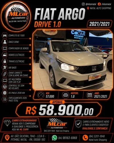 Fiat Argo Drive 1.0 6V Flex 2021