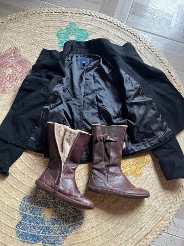 Blazer e botas para frio Internacional