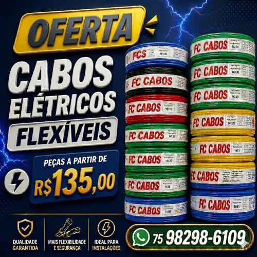 Cabos elétricos FC CABOS - Oferta imperdível!