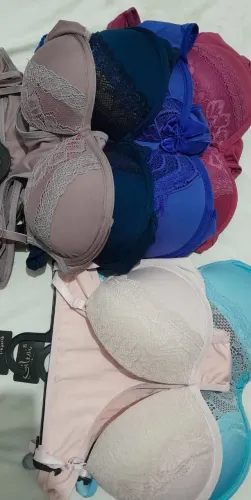 kit 7 conjuntos de lingeries e 2 calcinhas 
