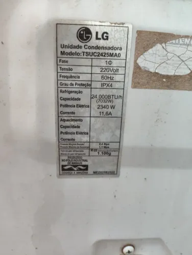 Condensadora LG 24000 BTUs R22