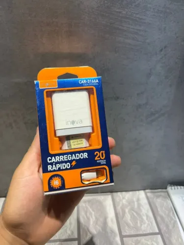 Carregador para iPhone Fonte + Cabo Novo completo