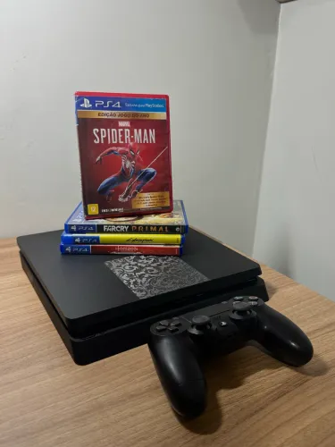 PS4 Slim Edição Especial com muitos jogos