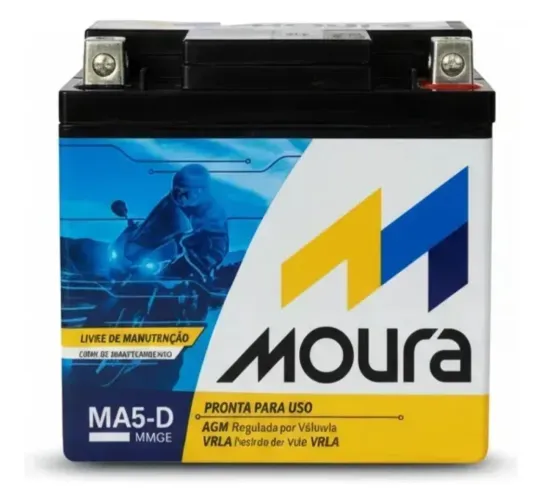 Bateria Moura usada 5 amp