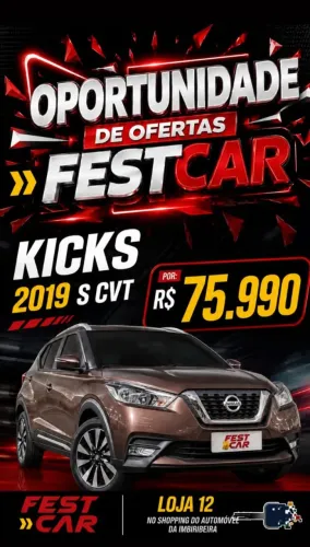 Nissan Kicks S 1.6 16V Flex 5P Aut. 2019