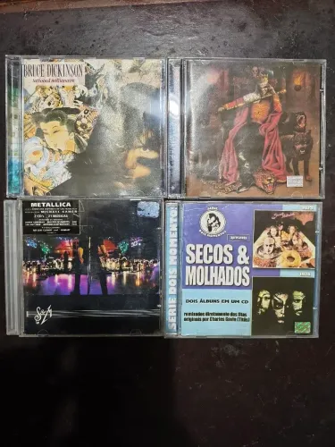 CD Iron Maiden + Bruce Dickinson+ Metallica+ Secos e Molhados
