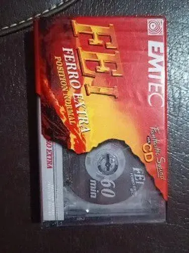 EMTEC fita K7 60 MinutosVirgem na embalagem lacrada