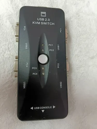 Kvm 41ua 4 port USB 2.0 kvm switch vga teclado mouse