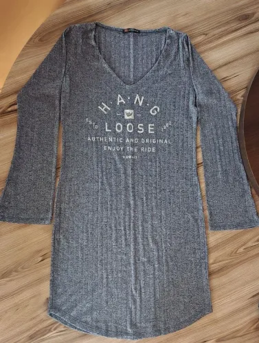 Vestido manga longa Hang Loose - M