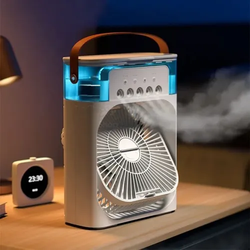 Mini Climatizador Ventilador Umidificador de Ar Portátil