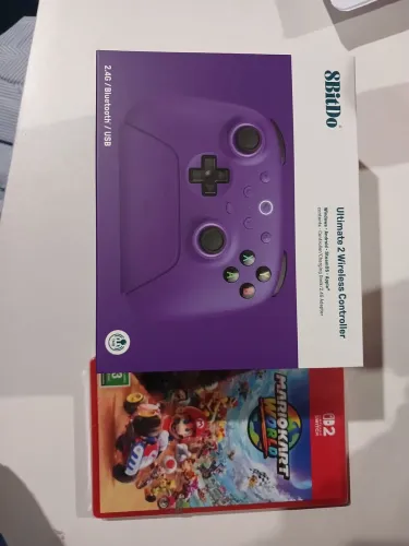 Mario kart world e Controle 8bitdo (Lacrados)