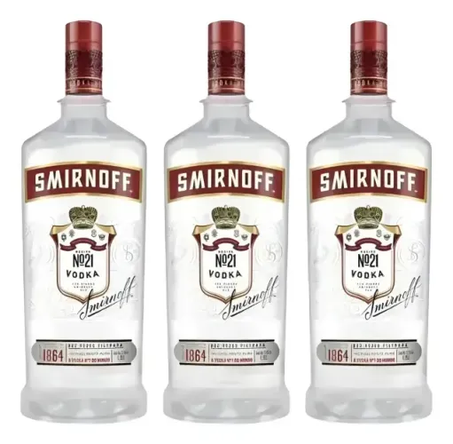 Kit 3 Vodkas Destilada Smirnoff 1.75l