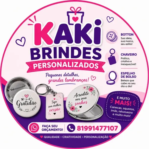 Brindes Personalizados para Eventos e Empresas - Kaki Brindes