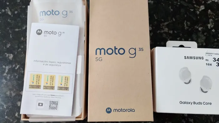 Vendo celular moto G35 5G, dois meses de uso, excelente oportunidade!! Brinde fone ouvido!