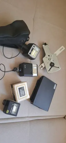 KIT FOTOGRAFIA VINTAGE / ACESSÓRIOS ANALÓGICOS - LOTE COMPLETO - OPORTUNIDADE