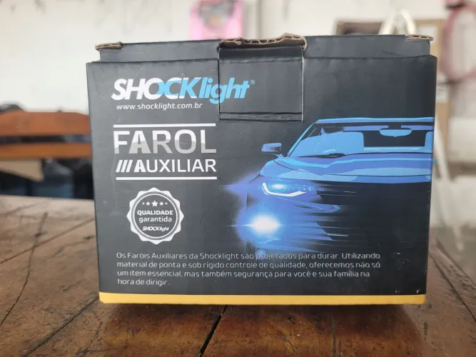 Farol auxiliar avulso C3, C4, C5, C/ Lâmpada H11, R$120,00