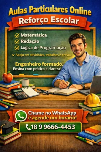 Aulas Particulares Online | Matemática, Redação e Lógica
