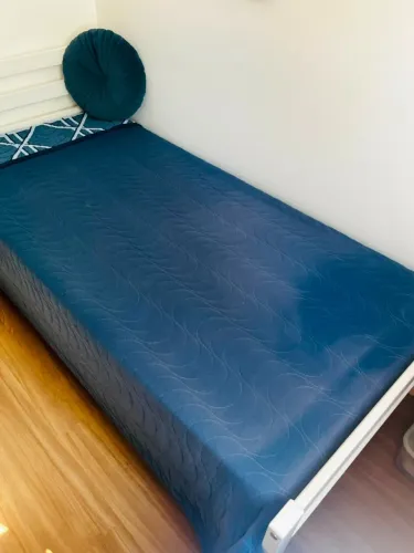 CAMA SOLTEIRO COM COLHÃO CASTOR COM CAPA PROTETORA