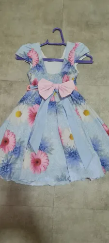 Vestido Infantil Piu Bella Tamanho 8 Festa Floral Novo