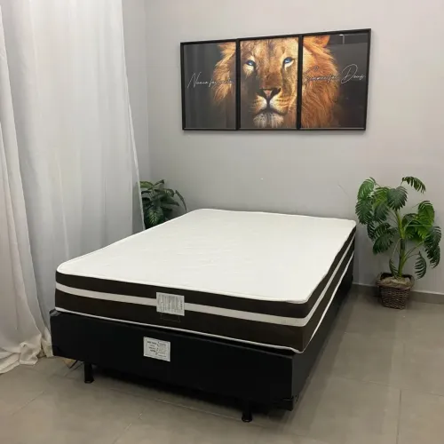 Base com colchão casal Bio Classic Casal Molas Ensacadas 2 pronta entrega