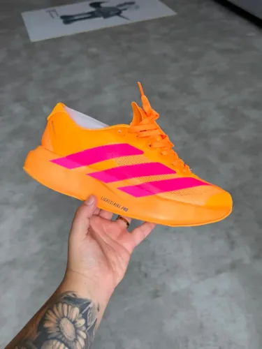 Tênis Adidas Adizero EVO SL Feminino Importado Laranja/Rosa - Disponível 34 AO 39