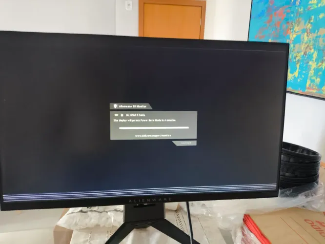 Monitor Alliewware 256hz H2518F com Listras na Tela