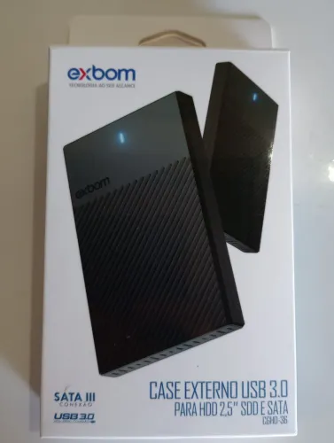 Case Para HD e SSD 2,5'' Sata Externo USB 3.0