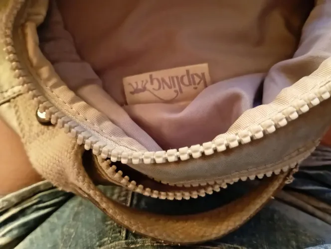 Mochila original Kipling prata observação vender em Ribeirão preto